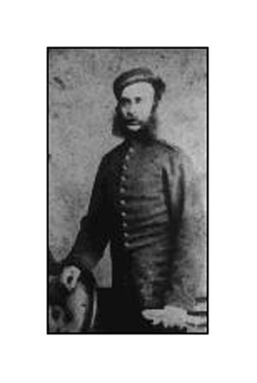 Photo portrait of 1444, Private David ANDREWS — 11th Hussars. Click to enlarge.