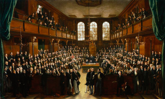Painting of the House of Commons, 1833, by Sir George Hayter