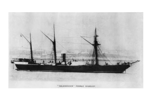 HMS Salamander. Click to enlarge.
