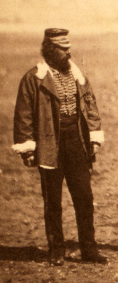 Henry Duberly, detail from Roger Fenton's photograph of the Duberlys, 1855