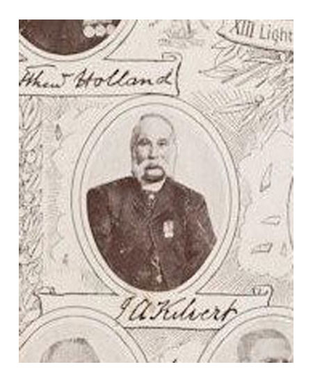 Portrait of John Ashley Kilvert, in 'All That Was Left of Them' (1912). Click to enlarge.