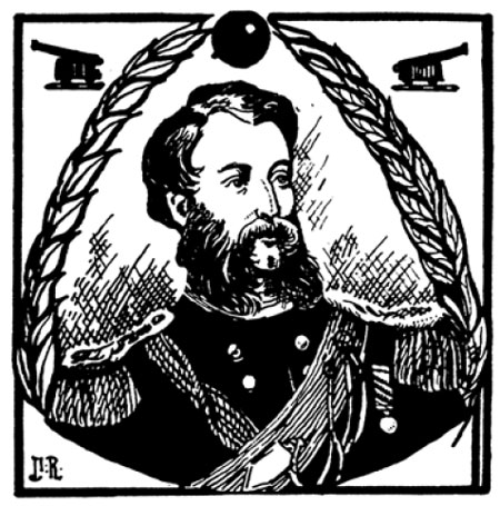 Line portrait of Godfrey Morgan