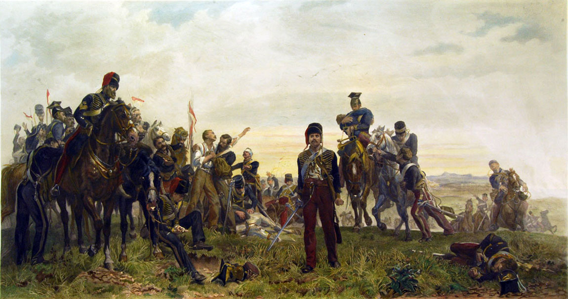 Painting: After the Charge (Balaclava), by Elizabeth Thompson (later Lady Butler), 1876. Manchester Art Gallery.