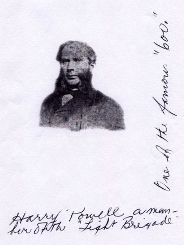 Signed photograph of Harry Powell taken in older age