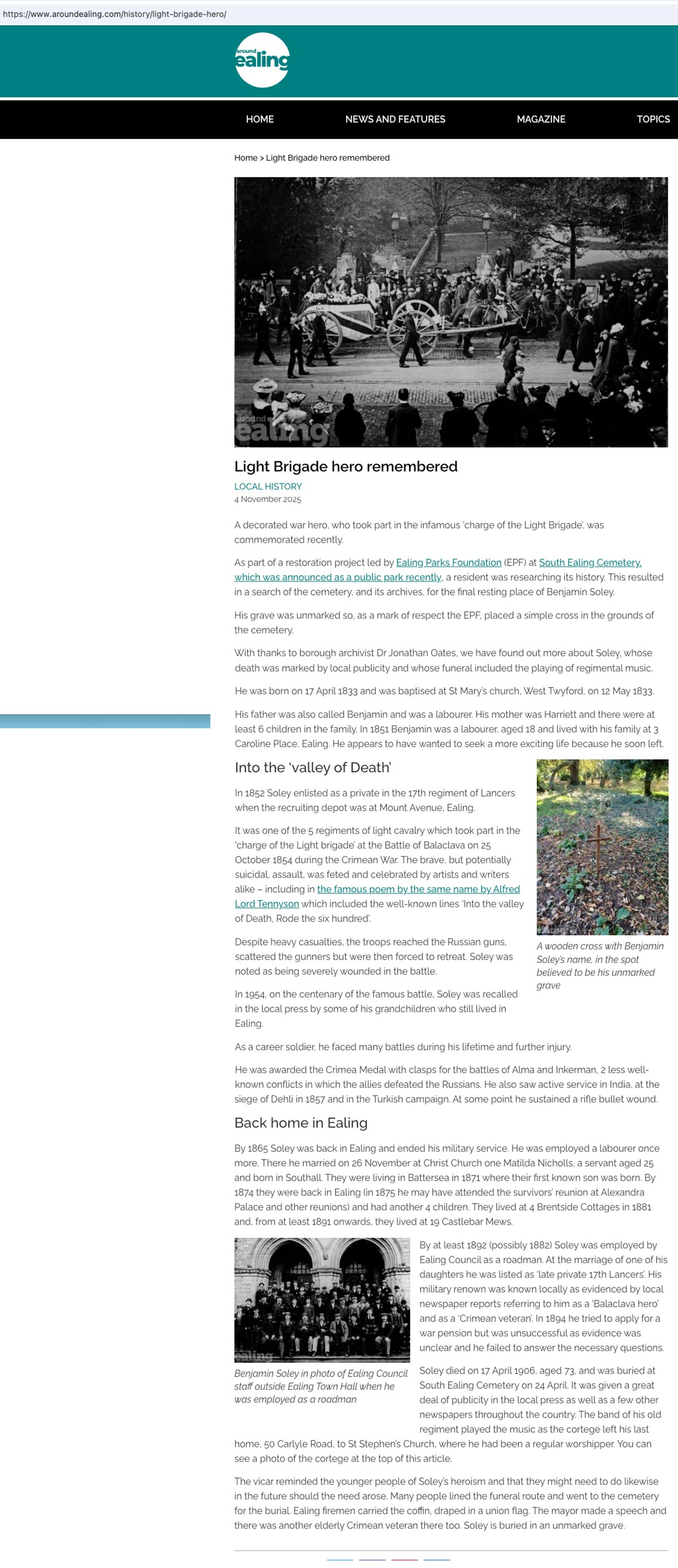 Around Ealing article